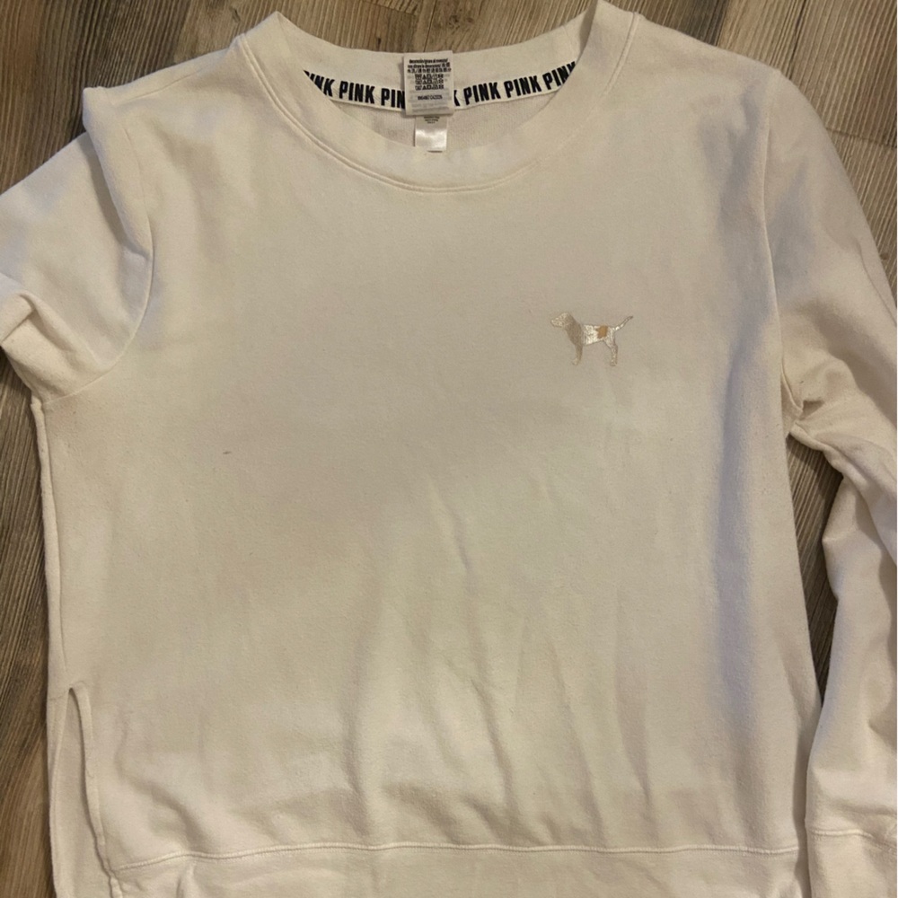 Victoria's Secret PINK White Crewneck